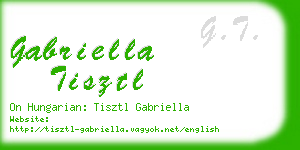gabriella tisztl business card